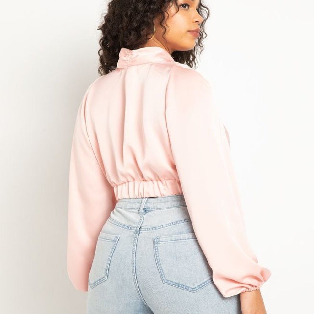 Eloquii Satin Crop Top Size 20 - Picture 3 of 11